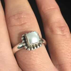Silpada Sterling Silver Fresh Water Pearl Ring